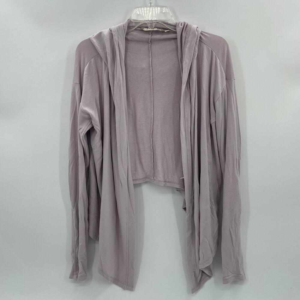 ATHLETA Nirvana Wrap Cardigan Size MP Open Front High Low Lightweight Layer